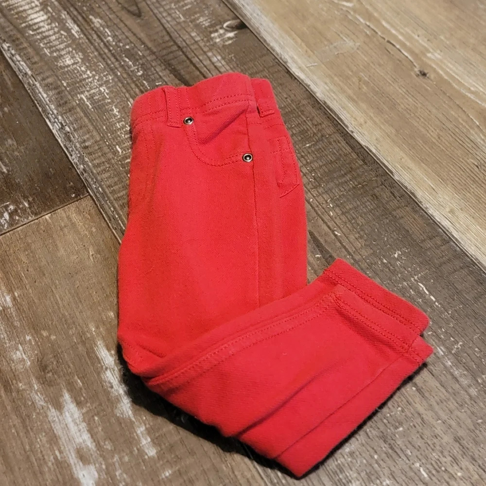 Garanimals Red Jeans Straight Cut Bottoms - Picture 4 of 7